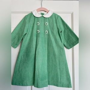 Bella Bliss Green Herringbone EUC Size 6 Dress
